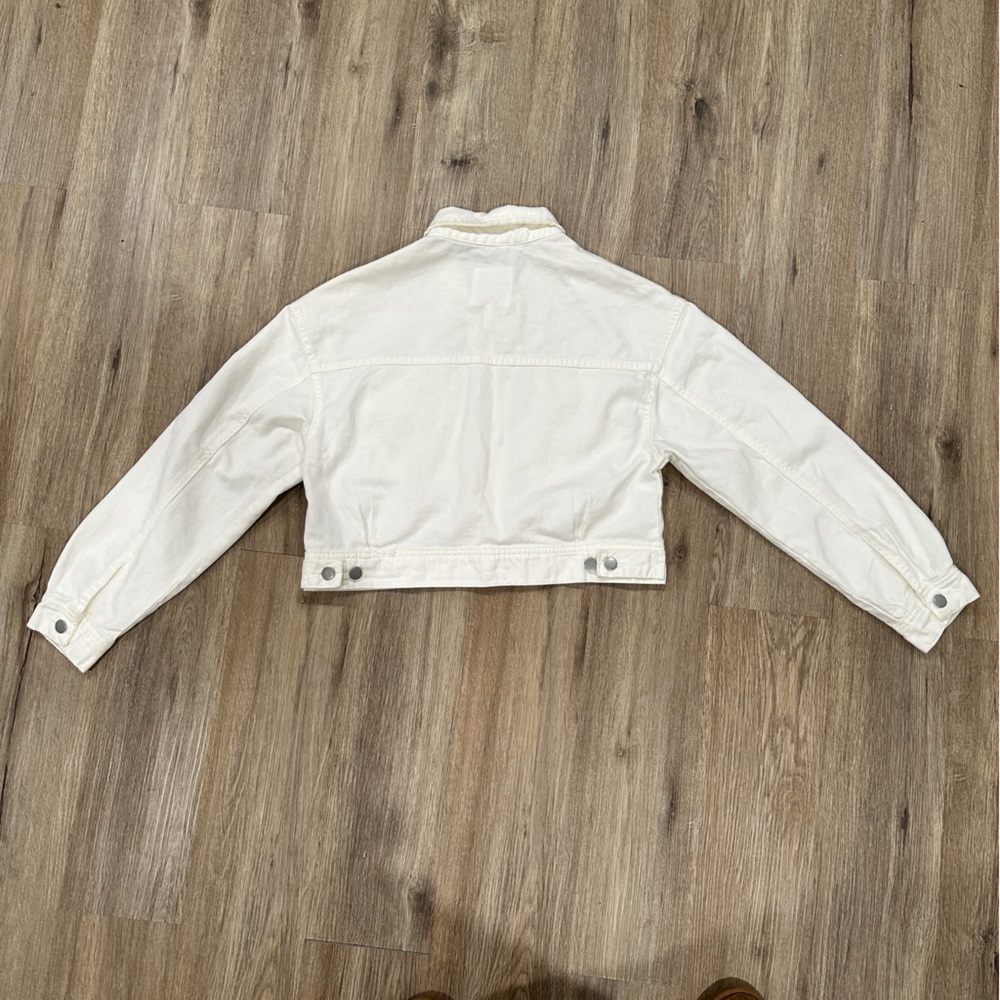 Avec Les Filles Cream Denim Jacket - Picture 2 of 7